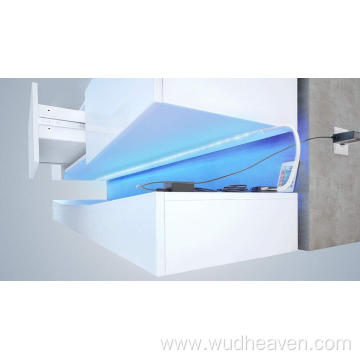 Soporte de TV LED para mueble de pared de alto brillo